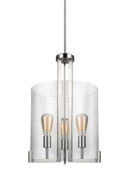 Myhouse Lighting Generation Lighting - 5126003-962 - Three Light Hall / Foyer Pendant - Dawes - Brushed Nickel