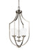 Myhouse Lighting Generation Lighting - 5224503EN3-962 - Three Light Hall / Foyer Pendant - Hanford - Brushed Nickel