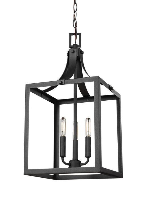 Myhouse Lighting Generation Lighting - 5240603-12 - Three Light Hall / Foyer Pendant - Labette - Black