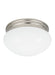 Myhouse Lighting Generation Lighting - 5326EN3-962 - One Light Flush Mount - Webster - Brushed Nickel