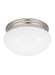 Myhouse Lighting Generation Lighting - 5328EN3-962 - Two Light Flush Mount - Webster - Brushed Nickel