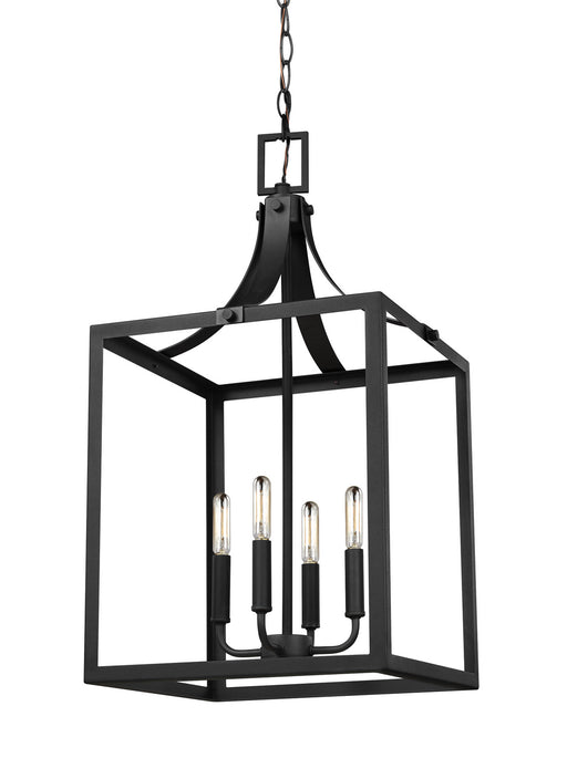 Myhouse Lighting Generation Lighting - 5340604-12 - Four Light Hall / Foyer Pendant - Labette - Black