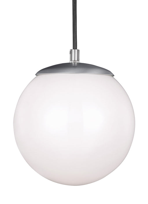 Myhouse Lighting Visual Comfort Studio - 6018EN3-04 - One Light Pendant - Leo - Hanging Globe - Satin Aluminum