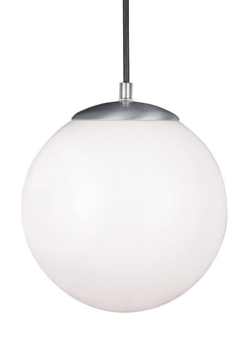 Myhouse Lighting Visual Comfort Studio - 6020-04 - One Light Pendant - Leo - Hanging Globe - Satin Aluminum