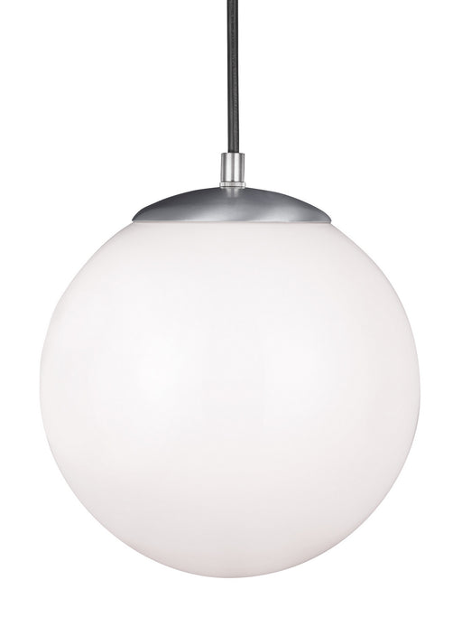 Myhouse Lighting Visual Comfort Studio - 6020EN3-04 - One Light Pendant - Leo - Hanging Globe - Satin Aluminum