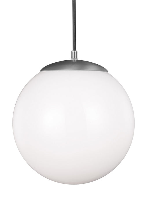Myhouse Lighting Visual Comfort Studio - 6022EN3-04 - One Light Pendant - Leo - Hanging Globe - Satin Aluminum