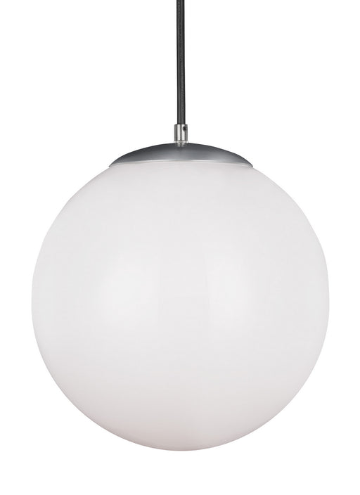 Myhouse Lighting Visual Comfort Studio - 6024EN3-04 - One Light Pendant - Leo - Hanging Globe - Satin Aluminum