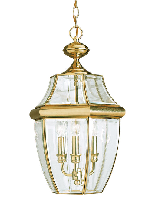 Myhouse Lighting Generation Lighting - 6039EN-02 - Three Light Outdoor Pendant - Lancaster - Polished Brass