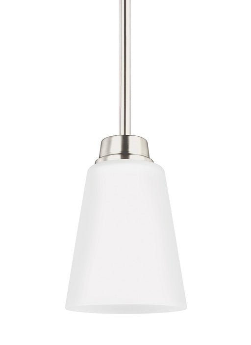 Myhouse Lighting Generation Lighting - 6115201EN3-962 - One Light Mini-Pendant - Kerrville - Brushed Nickel