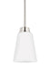 Myhouse Lighting Generation Lighting - 6115201EN3-962 - One Light Mini-Pendant - Kerrville - Brushed Nickel