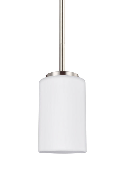 Myhouse Lighting Generation Lighting - 61160-962 - One Light Mini-Pendant - Oslo - Brushed Nickel