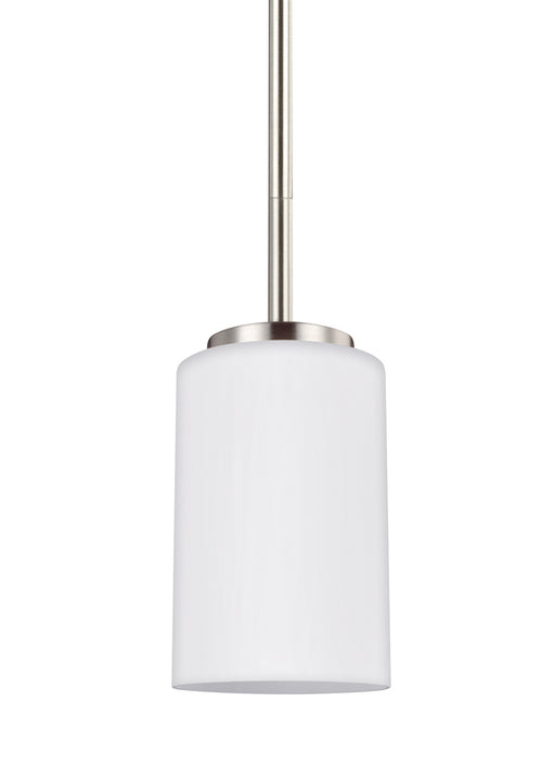 Myhouse Lighting Generation Lighting - 61160-962 - One Light Mini-Pendant - Oslo - Brushed Nickel