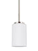 Myhouse Lighting Generation Lighting - 61160-962 - One Light Mini-Pendant - Oslo - Brushed Nickel