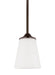 Myhouse Lighting Generation Lighting - 6124501EN3-710 - One Light Mini-Pendant - Hanford - Bronze