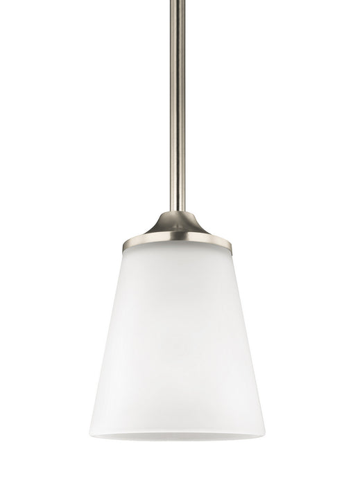 Myhouse Lighting Generation Lighting - 6124501EN3-962 - One Light Mini-Pendant - Hanford - Brushed Nickel