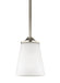 Myhouse Lighting Generation Lighting - 6124501EN3-962 - One Light Mini-Pendant - Hanford - Brushed Nickel