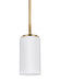 Myhouse Lighting Generation Lighting - 6124601-848 - One Light Mini-Pendant - Alturas - Satin Brass