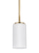 Myhouse Lighting Generation Lighting - 6124601EN3-848 - One Light Mini-Pendant - Alturas - Satin Brass