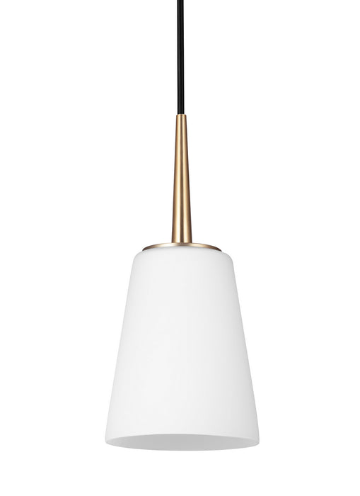 Myhouse Lighting Generation Lighting - 6140401EN3-848 - One Light Mini-Pendant - Driscoll - Satin Brass