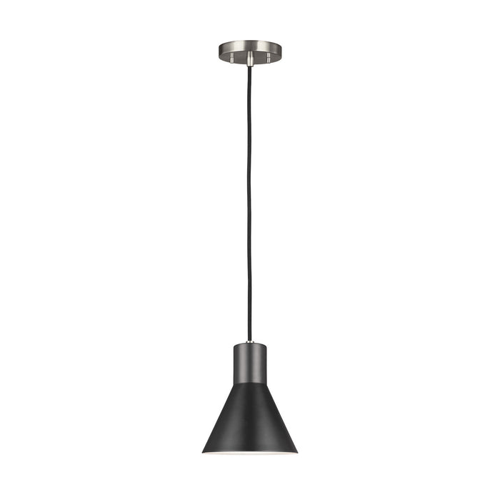 Myhouse Lighting Generation Lighting - 6141301-962 - One Light Mini-Pendant - Towner - Brushed Nickel