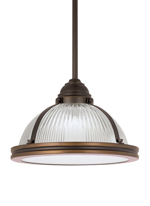 Myhouse Lighting Generation Lighting - 65060EN3-715 - One Light Pendant - Pratt Street Prismatic - Autumn Bronze