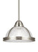 Myhouse Lighting Generation Lighting - 65060EN3-962 - One Light Pendant - Pratt Street Prismatic - Brushed Nickel