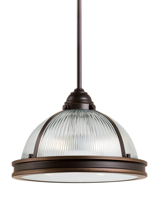 Myhouse Lighting Generation Lighting - 65061EN3-715 - Two Light Pendant - Pratt Street Prismatic - Autumn Bronze