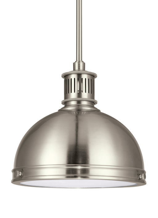 Myhouse Lighting Generation Lighting - 65085EN3-962 - One Light Pendant - Pratt Street Metal - Brushed Nickel