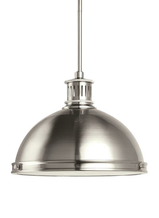 Myhouse Lighting Generation Lighting - 65086EN3-962 - Two Light Pendant - Pratt Street Metal - Brushed Nickel