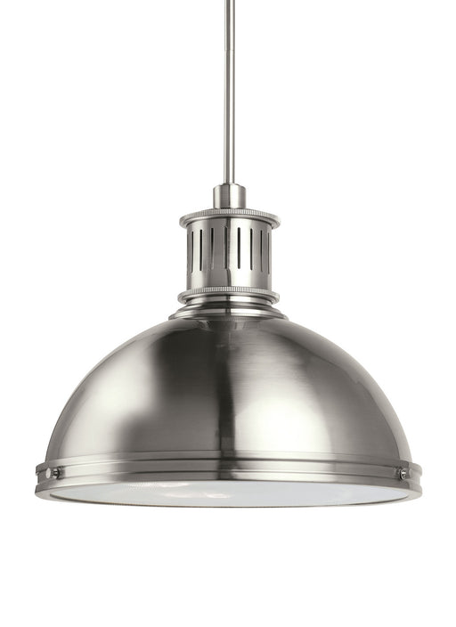 Myhouse Lighting Generation Lighting - 65087EN3-962 - Three Light Pendant - Pratt Street Metal - Brushed Nickel