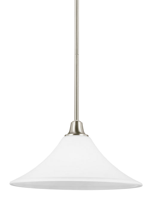 Myhouse Lighting Generation Lighting - 6513201EN3-962 - One Light Pendant - Metcalf - Brushed Nickel