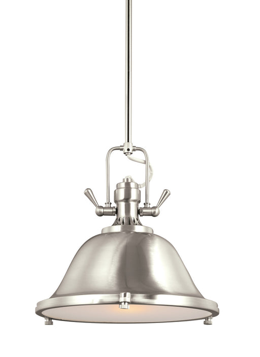 Myhouse Lighting Generation Lighting - 6514401EN3-962 - One Light Pendant - Stone Street - Brushed Nickel