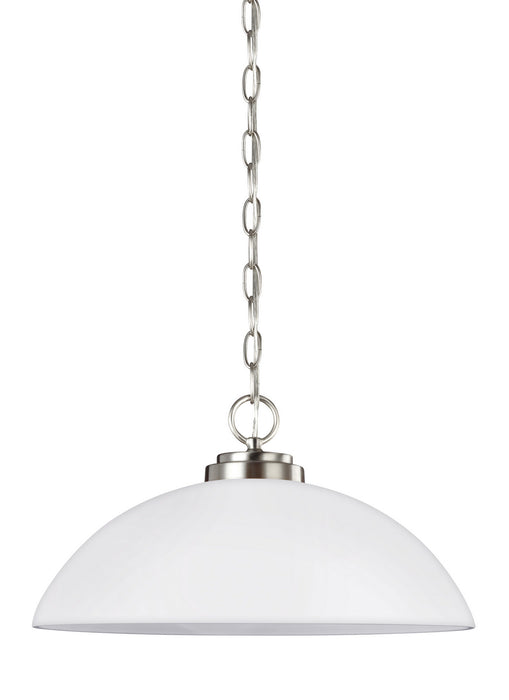 Myhouse Lighting Generation Lighting - 65160EN3-962 - One Light Pendant - Oslo - Brushed Nickel