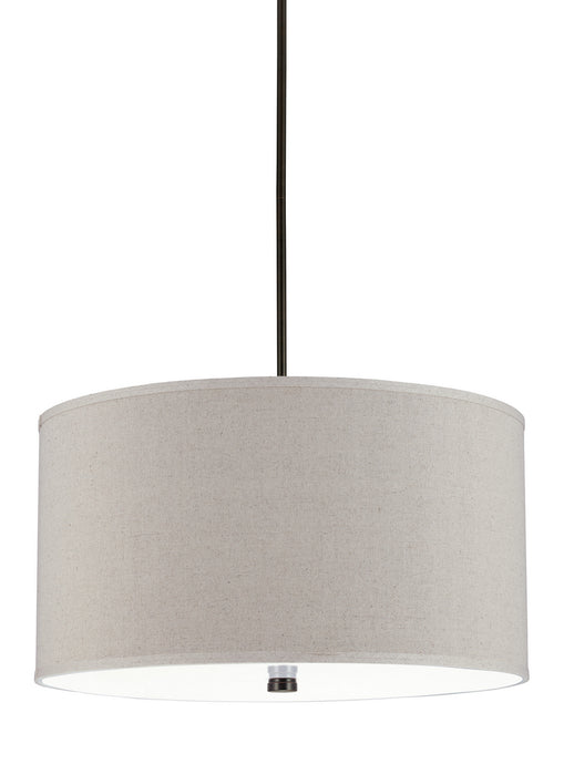 Myhouse Lighting Visual Comfort Studio - 65262EN3-710 - Four Light Pendant - Dayna Shade Pendants - Bronze