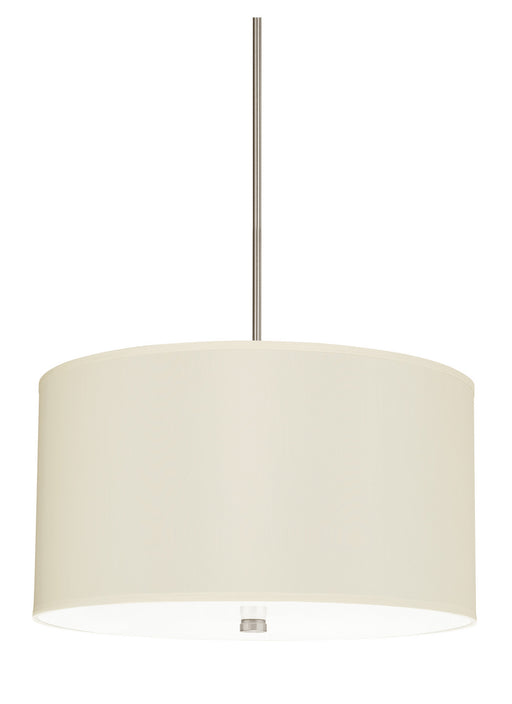 Myhouse Lighting Visual Comfort Studio - 65262EN3-962 - Four Light Pendant - Dayna Shade Pendants - Brushed Nickel