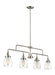 Myhouse Lighting Generation Lighting - 6614504-962 - Four Light Island Pendant - Belton - Brushed Nickel