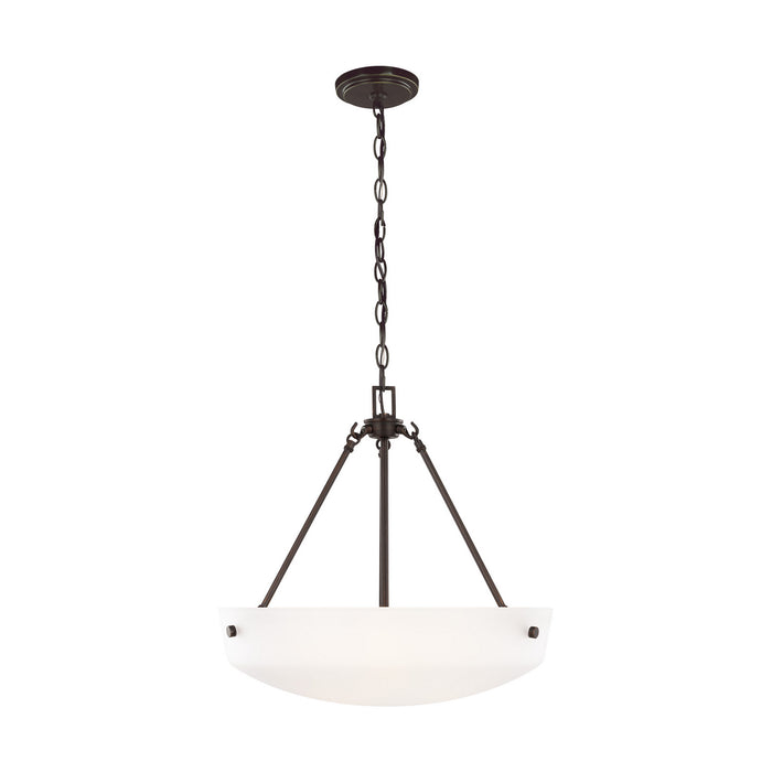 Myhouse Lighting Generation Lighting - 6615203EN3-710 - Three Light Pendant - Kerrville - Bronze