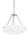 Myhouse Lighting Generation Lighting - 6615203EN3-962 - Three Light Pendant - Kerrville - Brushed Nickel