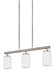 Myhouse Lighting Generation Lighting - 66160-962 - Three Light Island Pendant - Oslo - Brushed Nickel