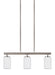 Myhouse Lighting Generation Lighting - 66160-962 - Three Light Island Pendant - Oslo - Brushed Nickel