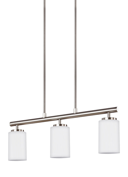 Myhouse Lighting Generation Lighting - 66160EN3-962 - Three Light Island Pendant - Oslo - Brushed Nickel