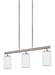 Myhouse Lighting Generation Lighting - 66160EN3-962 - Three Light Island Pendant - Oslo - Brushed Nickel