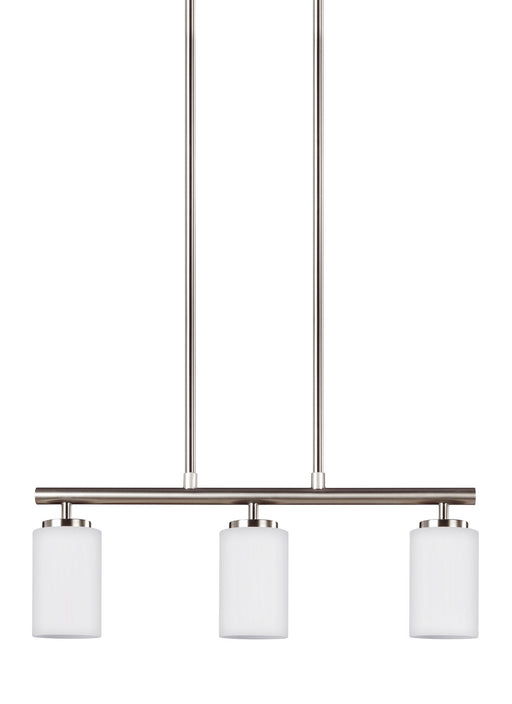 Myhouse Lighting Generation Lighting - 66160EN3-962 - Three Light Island Pendant - Oslo - Brushed Nickel