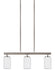 Myhouse Lighting Generation Lighting - 66160EN3-962 - Three Light Island Pendant - Oslo - Brushed Nickel