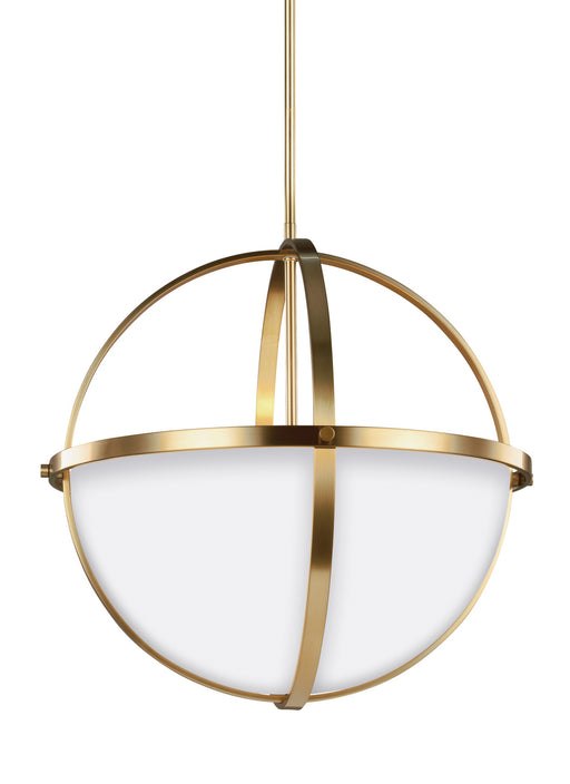 Myhouse Lighting Generation Lighting - 6624603-848 - Three Light Pendant - Alturas - Satin Brass