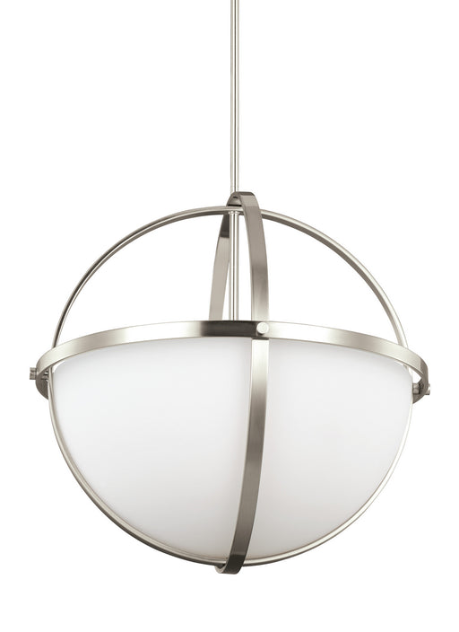 Myhouse Lighting Generation Lighting - 6624603EN3-962 - Three Light Pendant - Alturas - Brushed Nickel