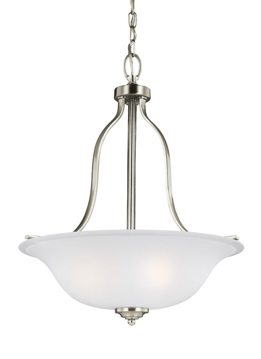 Myhouse Lighting Generation Lighting - 6639003EN3-962 - Three Light Pendant - Emmons - Brushed Nickel