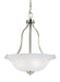 Myhouse Lighting Generation Lighting - 6639003EN3-962 - Three Light Pendant - Emmons - Brushed Nickel