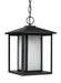 Myhouse Lighting Generation Lighting - 69029-12 - One Light Outdoor Pendant - Hunnington - Black