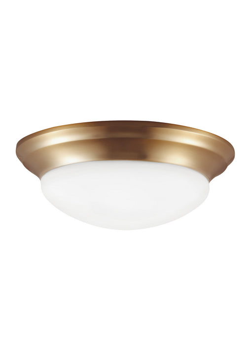 Myhouse Lighting Generation Lighting - 75434EN3-848 - One Light Flush Mount - Nash - Satin Brass